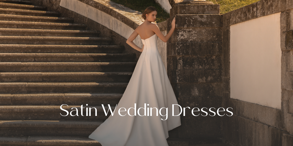 Satin wedding dresses by Libelle Bridal