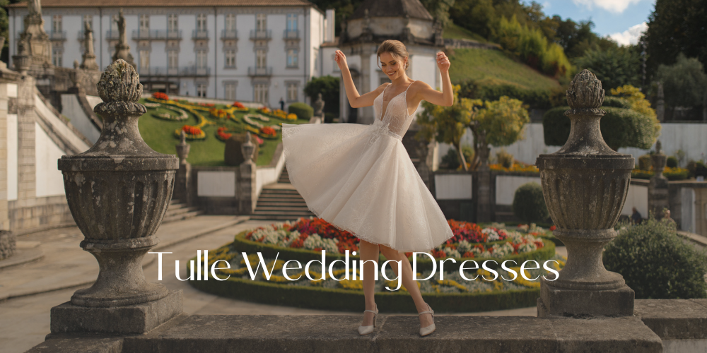 Tulle wedding dresses by Libelle Bridal