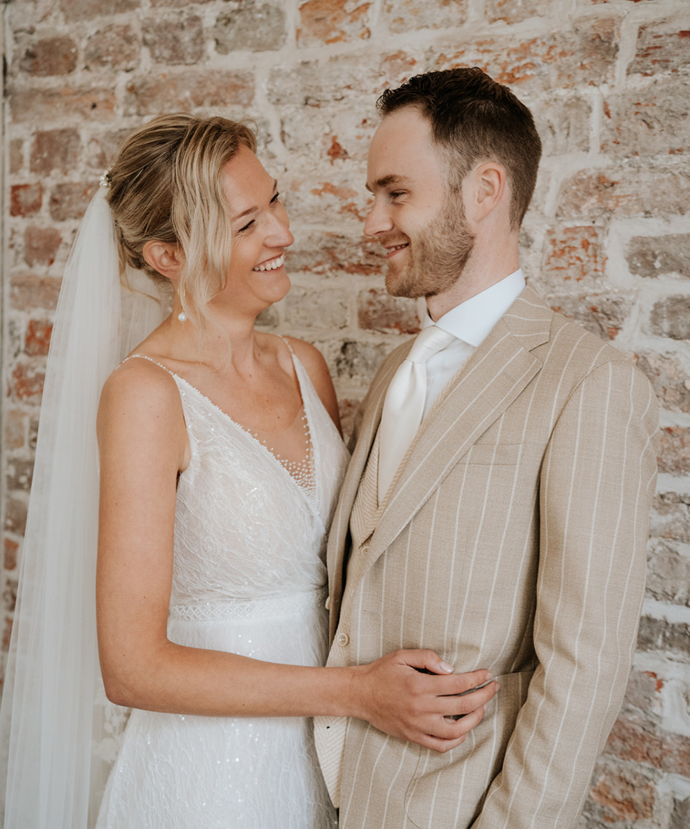 Libelle Bridal real bride Mariëlle in her wedding dress