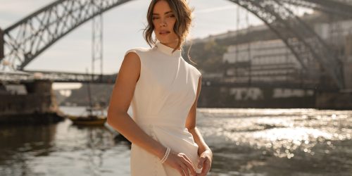 Simple wedding dress by Libelle Bridal
